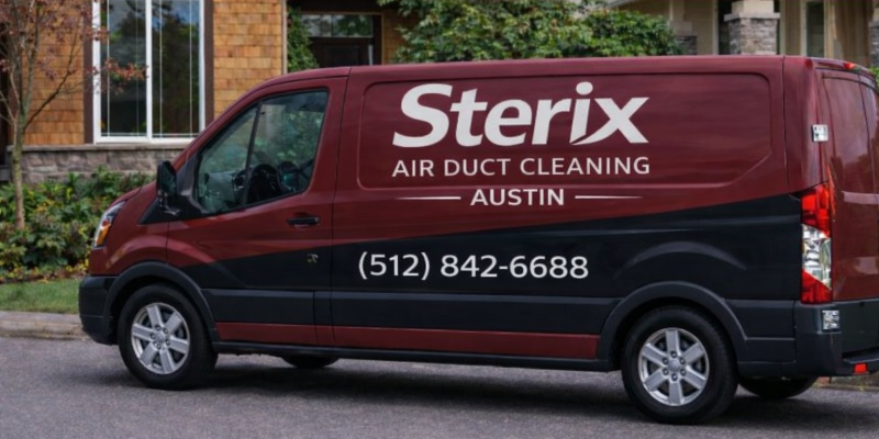 Sterix Air Duct Cleaning van parked